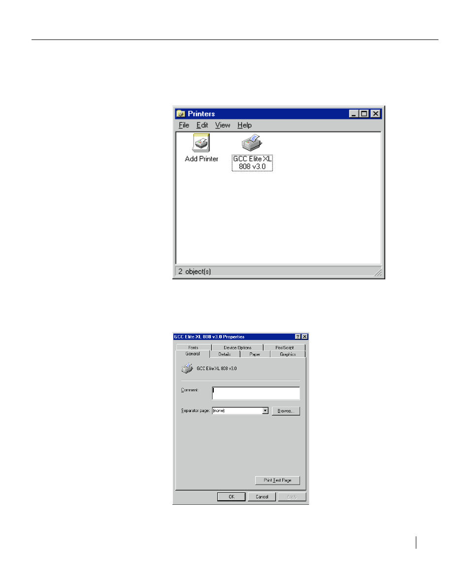 Exploring the properties dialog box | GCC Printers Elite XL User Manual | Page 104 / 199