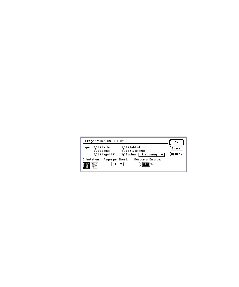 Page setup and print dialog boxes | GCC Printers Elite XL User Manual | Page 131 / 199