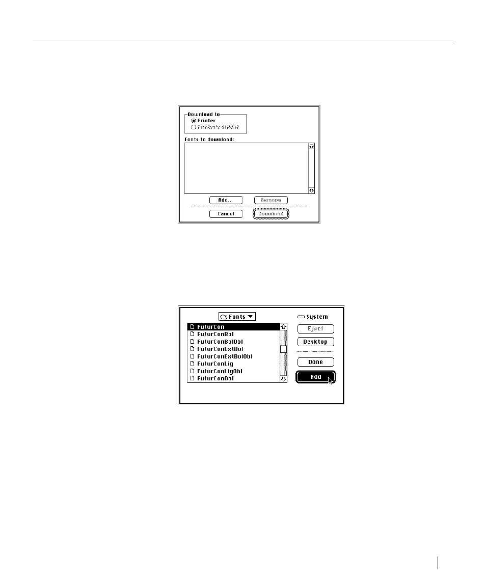 Downloading fonts from a macintosh | GCC Printers Elite XL User Manual | Page 141 / 199