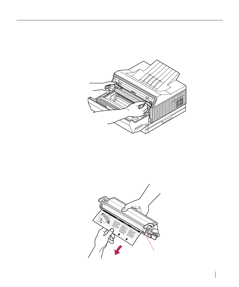 I nstalling or replacing a toner cartridge, Setting up the elite xl 1-5, Protective flap, do not lift | GCC Printers Elite XL User Manual | Page 19 / 199