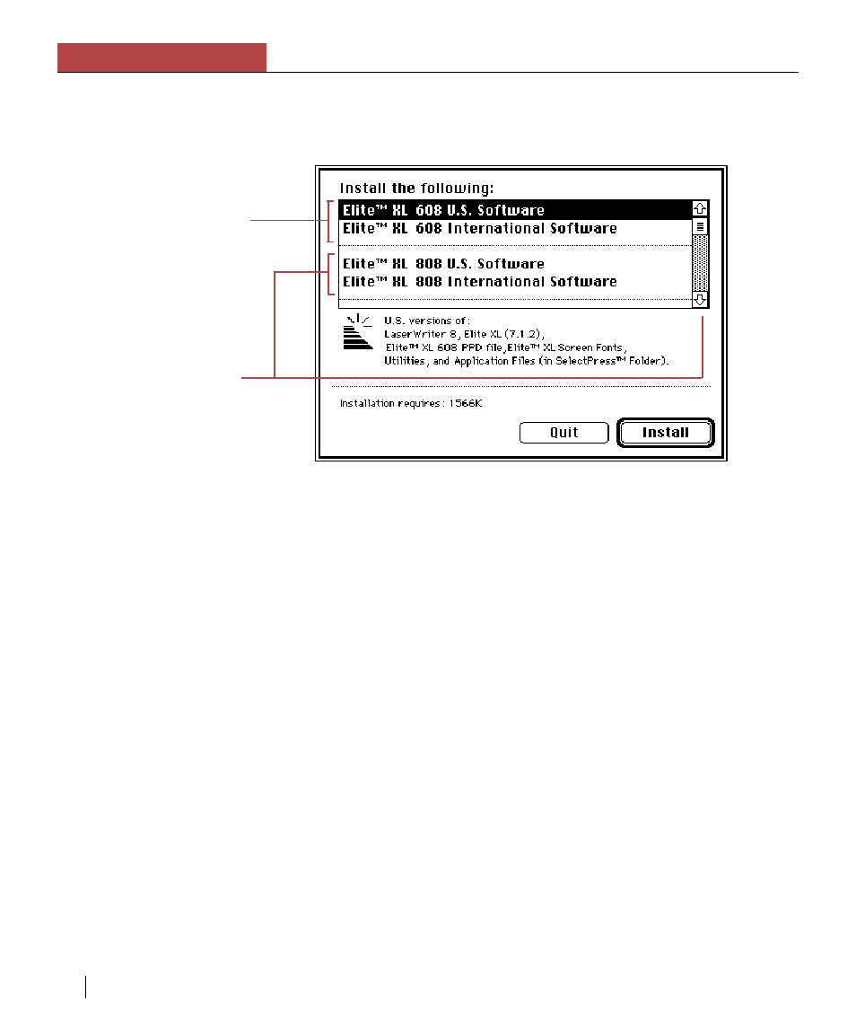 Installing application-specific pdf files, Chapter 3 using the elite xl with a macintosh | GCC Printers Elite XL User Manual | Page 56 / 199