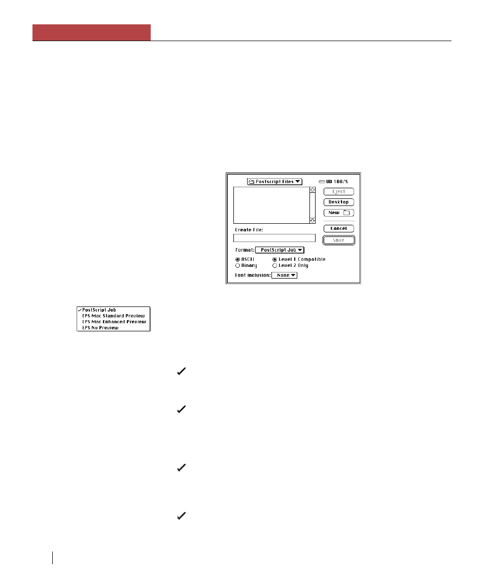 Saving print files (laserwriter 8), Chapter 3 using the elite xl with a macintosh | GCC Printers Elite XL User Manual | Page 68 / 199