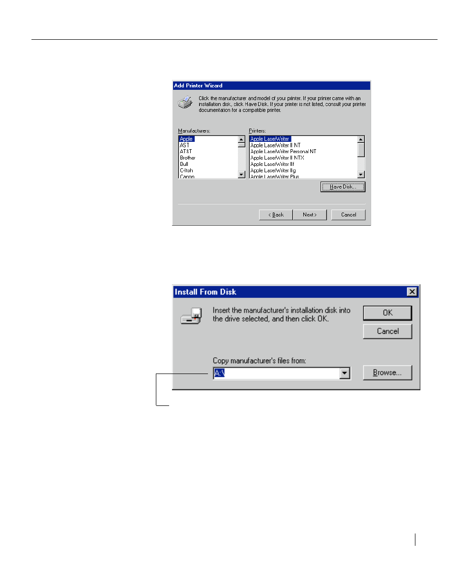 Installing windows 95 printing software | GCC Printers Elite XL User Manual | Page 96 / 199