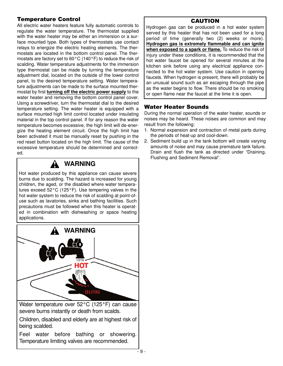 Warning | GSW 73992 User Manual | Page 9 / 24