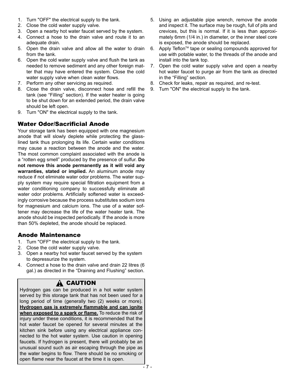 GSW FlowThru User Manual | Page 7 / 8