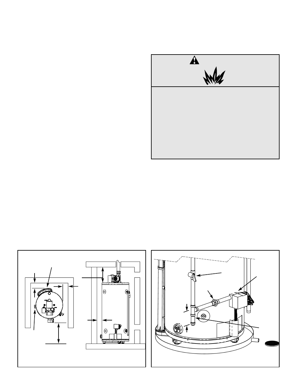 Danger, Clearances and accessibility, Gas supply | John Wood Power Vent 0.67 EF User Manual | Page 7 / 36