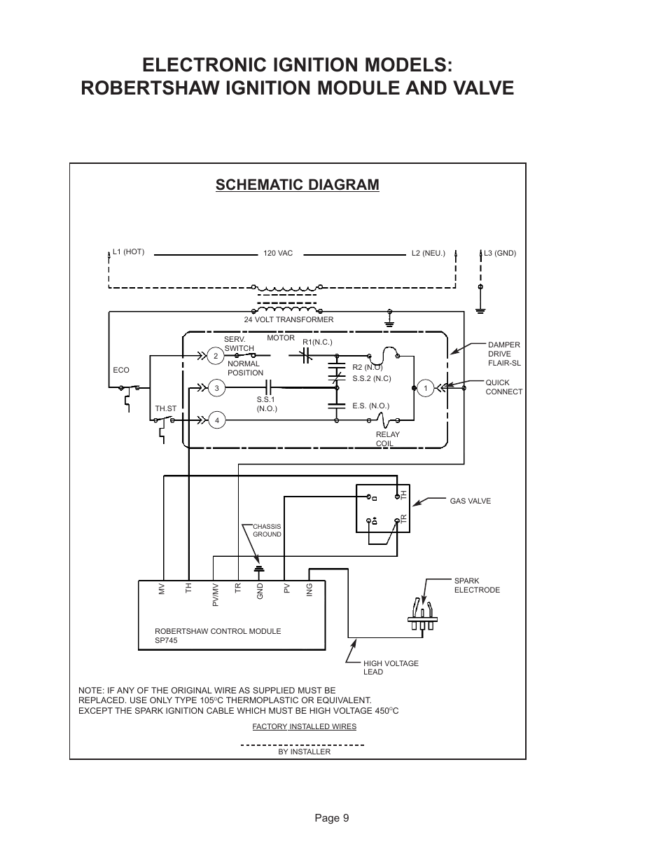 Schematic diagram, Page 9 | GSW G65 User Manual | Page 10 / 24