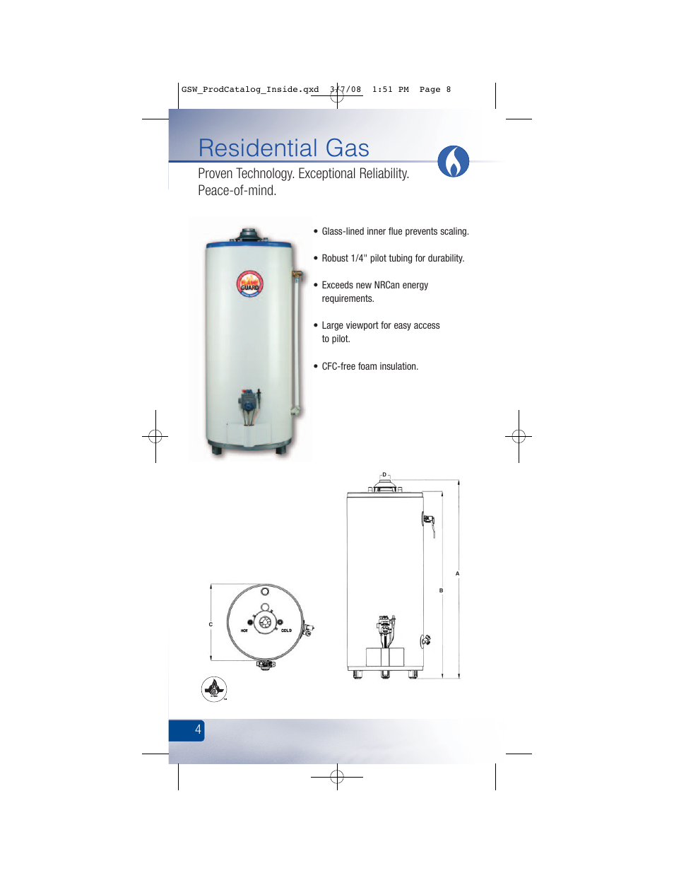 Residential gas | GSW Signature Series Electric User Manual | Page 10 / 86