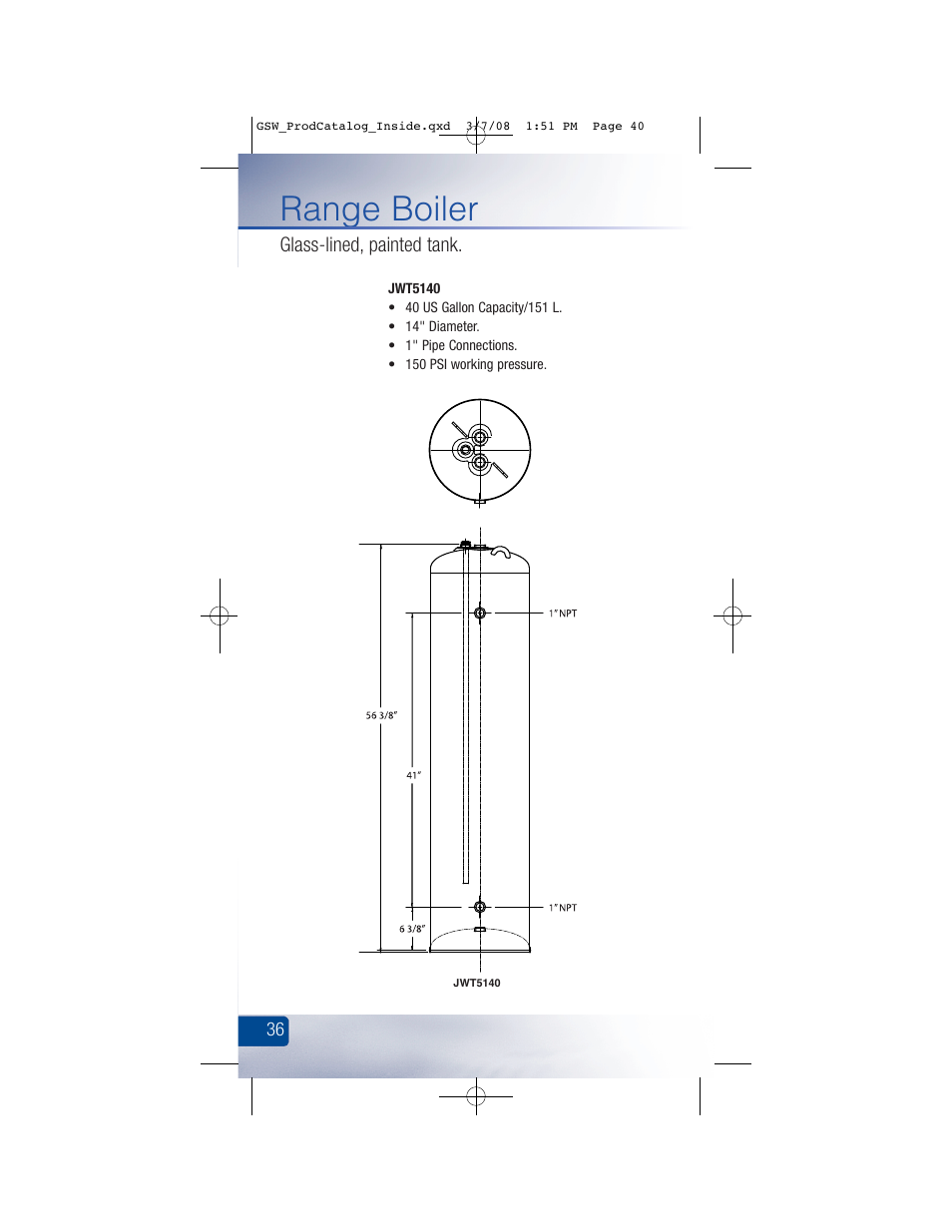 Range boiler | GSW Signature Series Electric User Manual | Page 42 / 86