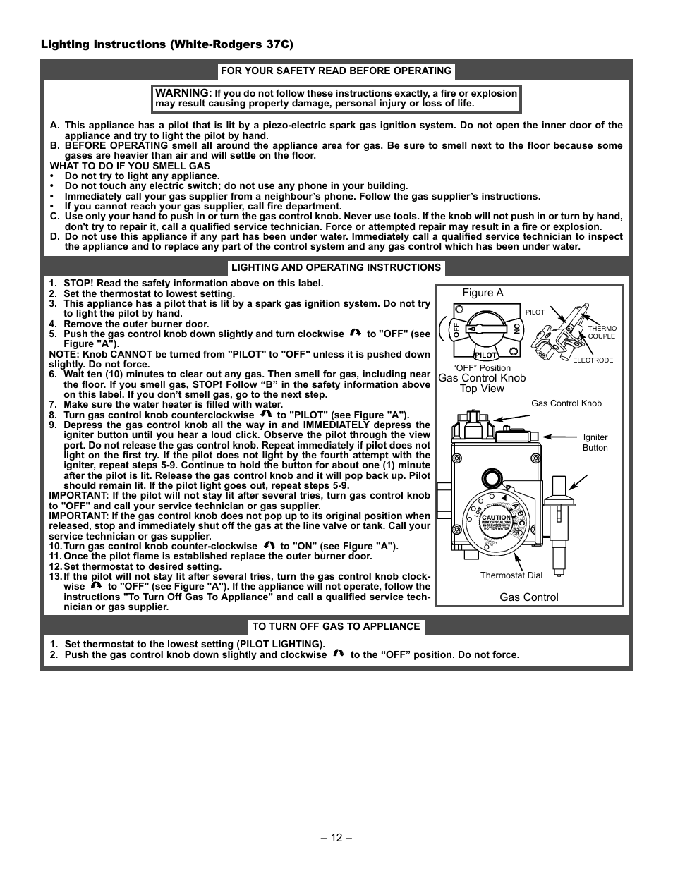 GSW 61009 REV. C (09-03) User Manual | Page 12 / 17