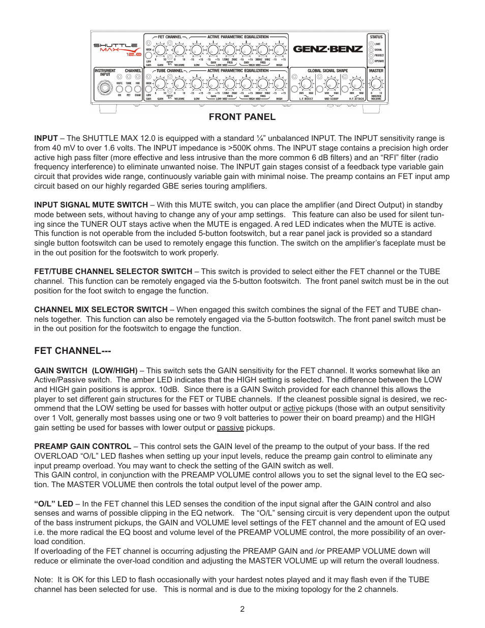 Genz-Benz SHUTTLE MAX 12 User Manual | Page 2 / 9