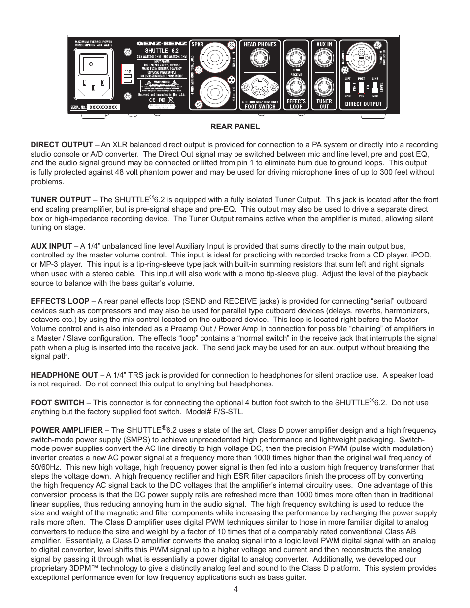 Genz-Benz SHUTTLE 6.2 STL6-2 User Manual | Page 4 / 7