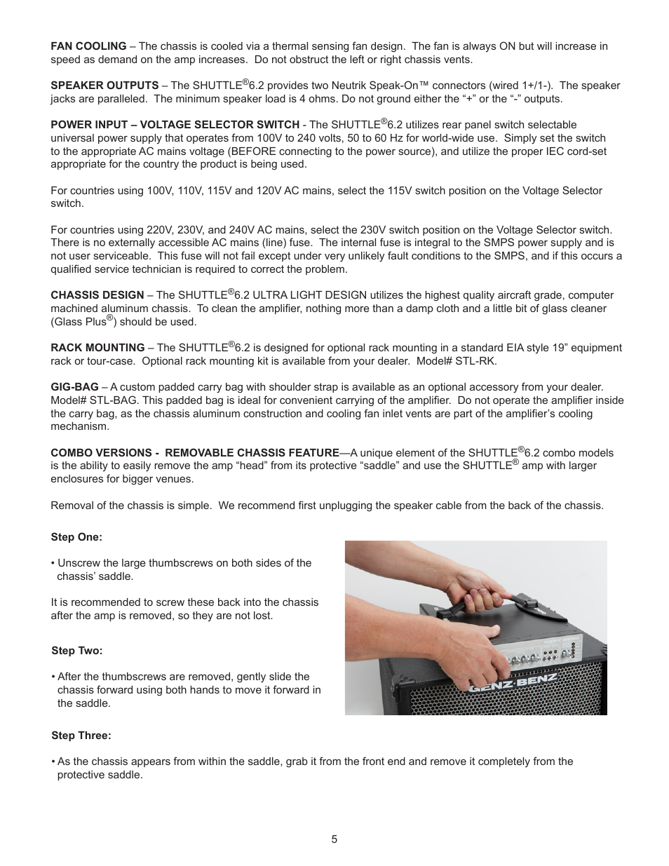 Genz-Benz SHUTTLE 6.2 STL6-2 User Manual | Page 5 / 7