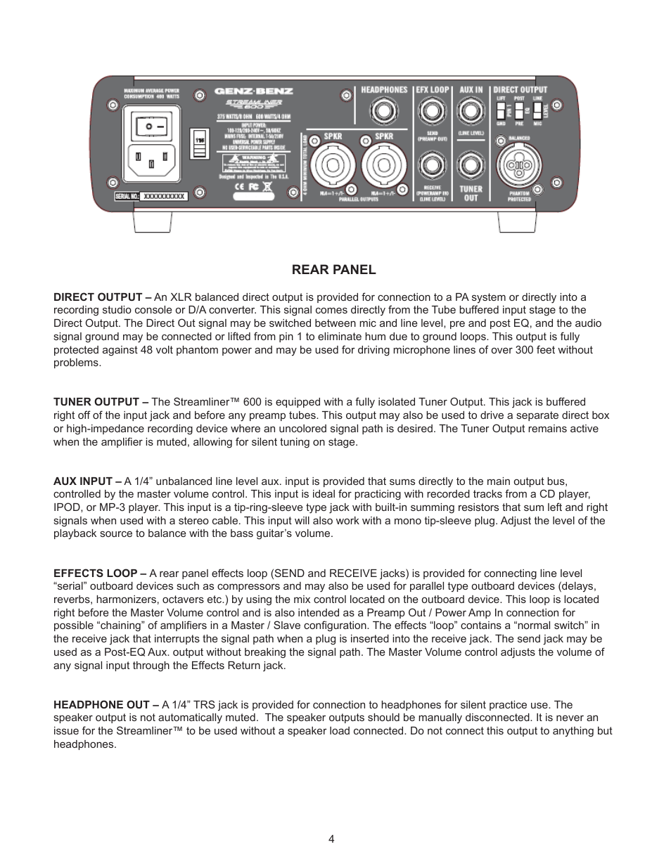 Genz-Benz STREAM LINER 600 User Manual | Page 4 / 7