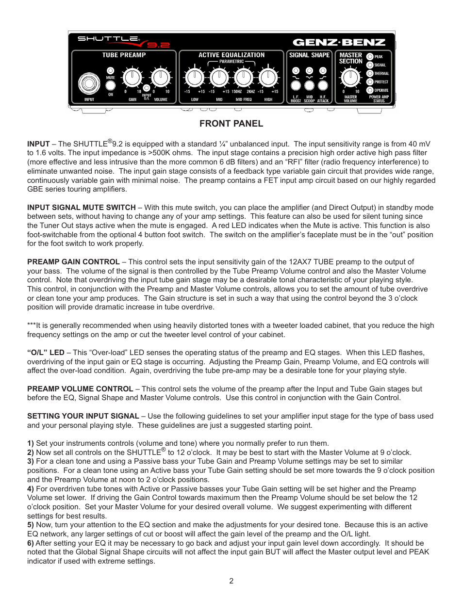 Genz-Benz SHUTTLE 9.2 User Manual | Page 2 / 7
