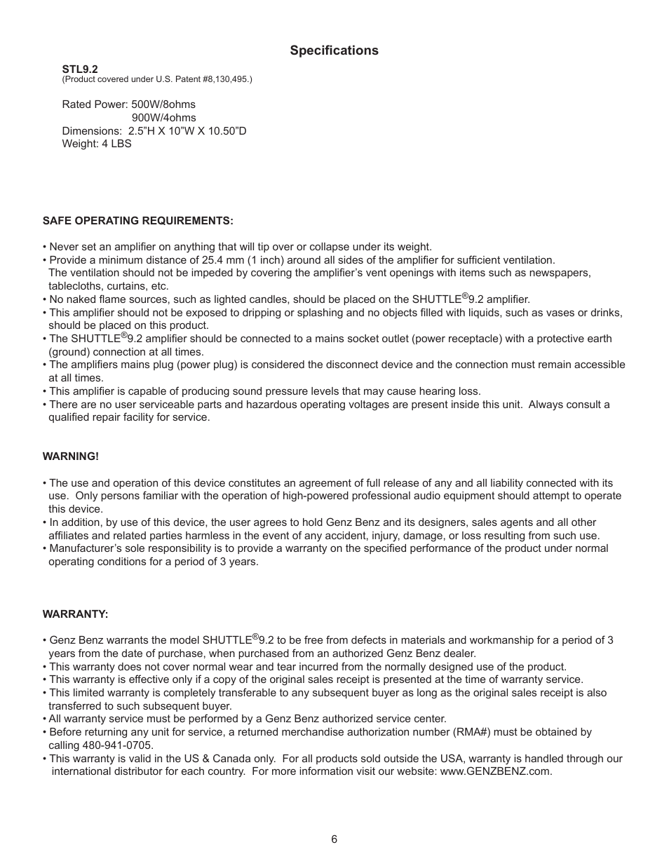 Genz-Benz SHUTTLE 9.2 User Manual | Page 6 / 7