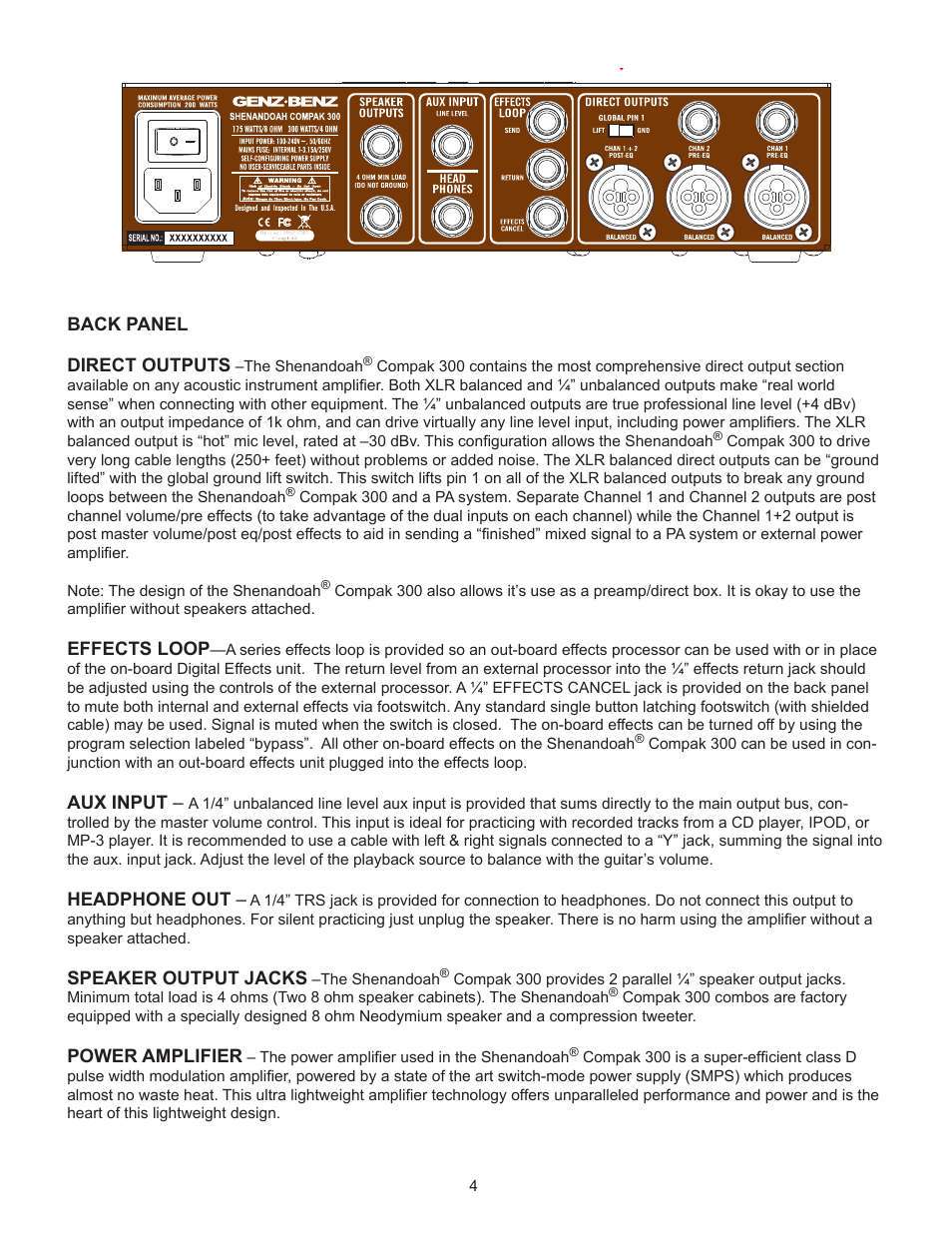 Genz-Benz SHENANDOAH COMPAK 300 User Manual | Page 4 / 8