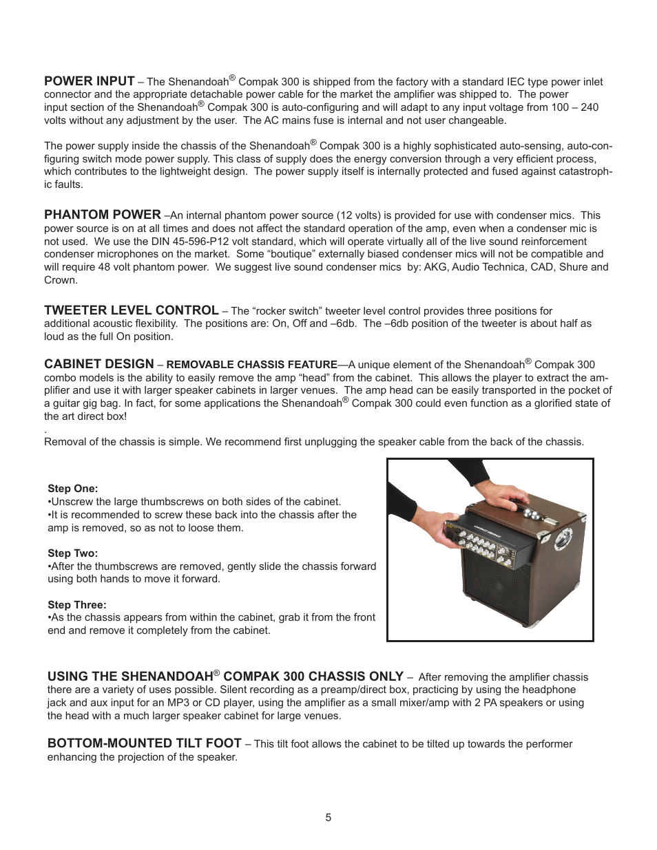 Genz-Benz SHENANDOAH COMPAK 300 User Manual | Page 5 / 8
