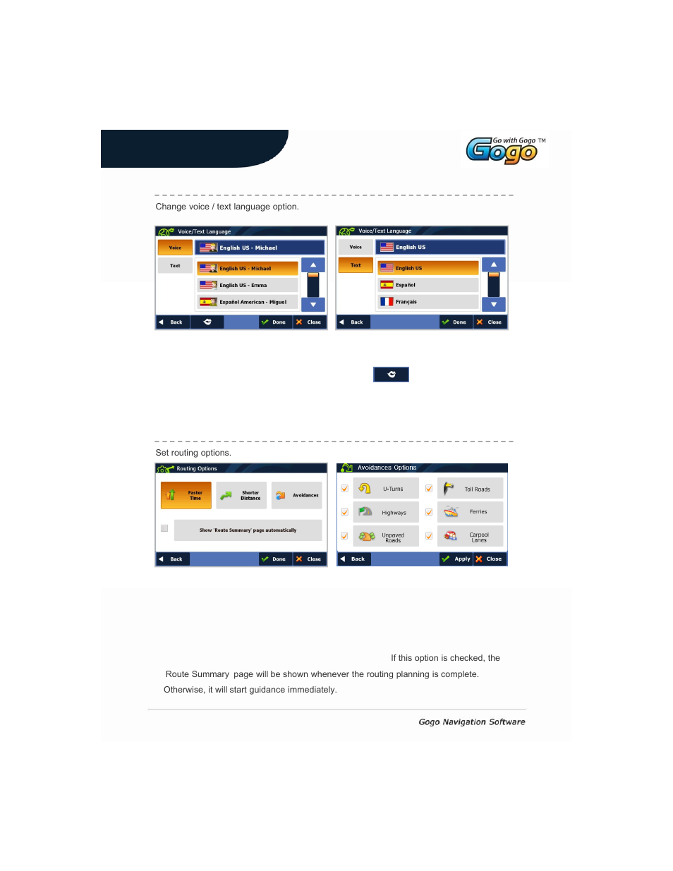 Slide number 33, Settings | Gogo Inflight XDVDN9131 User Manual | Page 33 / 43