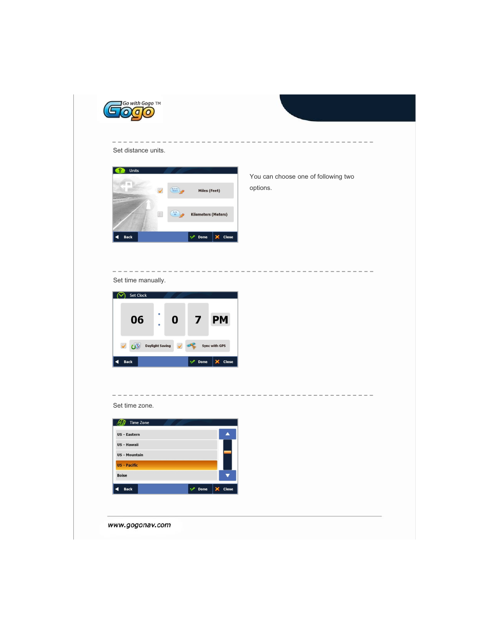 Slide number 34, Settings | Gogo Inflight XDVDN9131 User Manual | Page 34 / 43