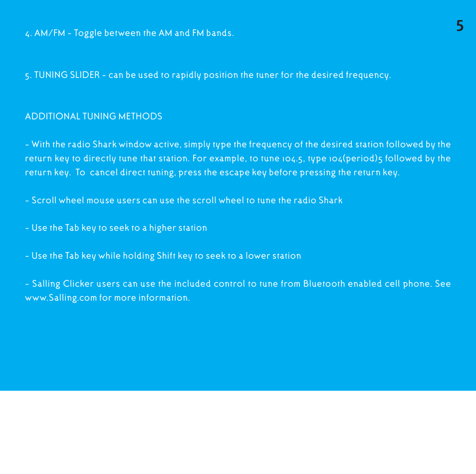 Griffin Technology Radio Shark2.0 shark 2.0 User Manual | Page 5 / 26