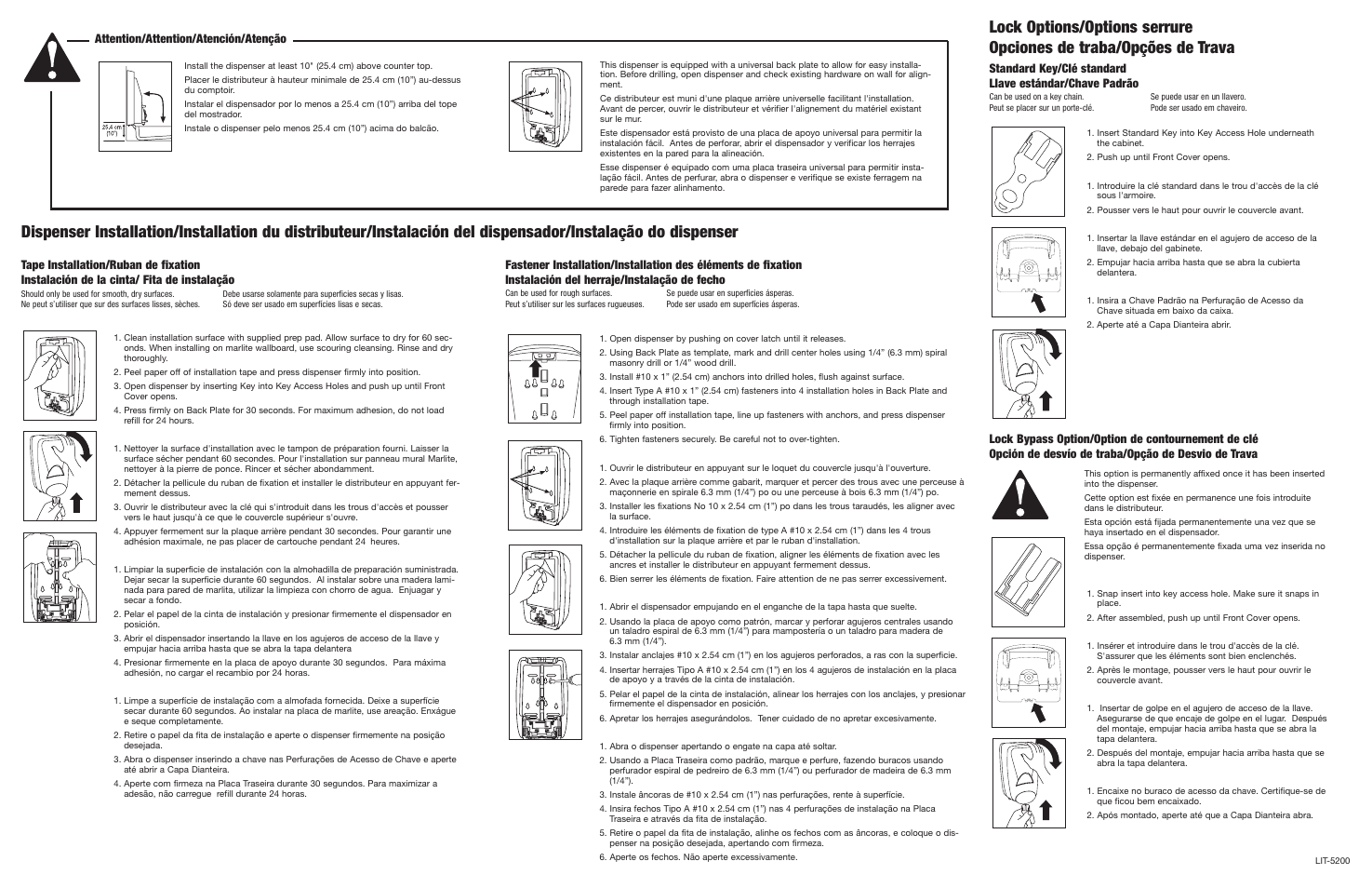 GOJO Dispenser FMX-12 User Manual | 1 page