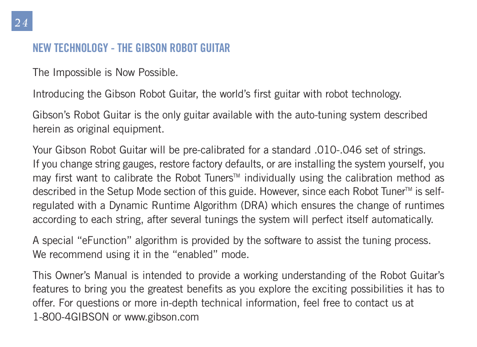 New technology - the gibson robot guitar | Gibson Guitars 1550-07 GUS User Manual | Page 26 / 63