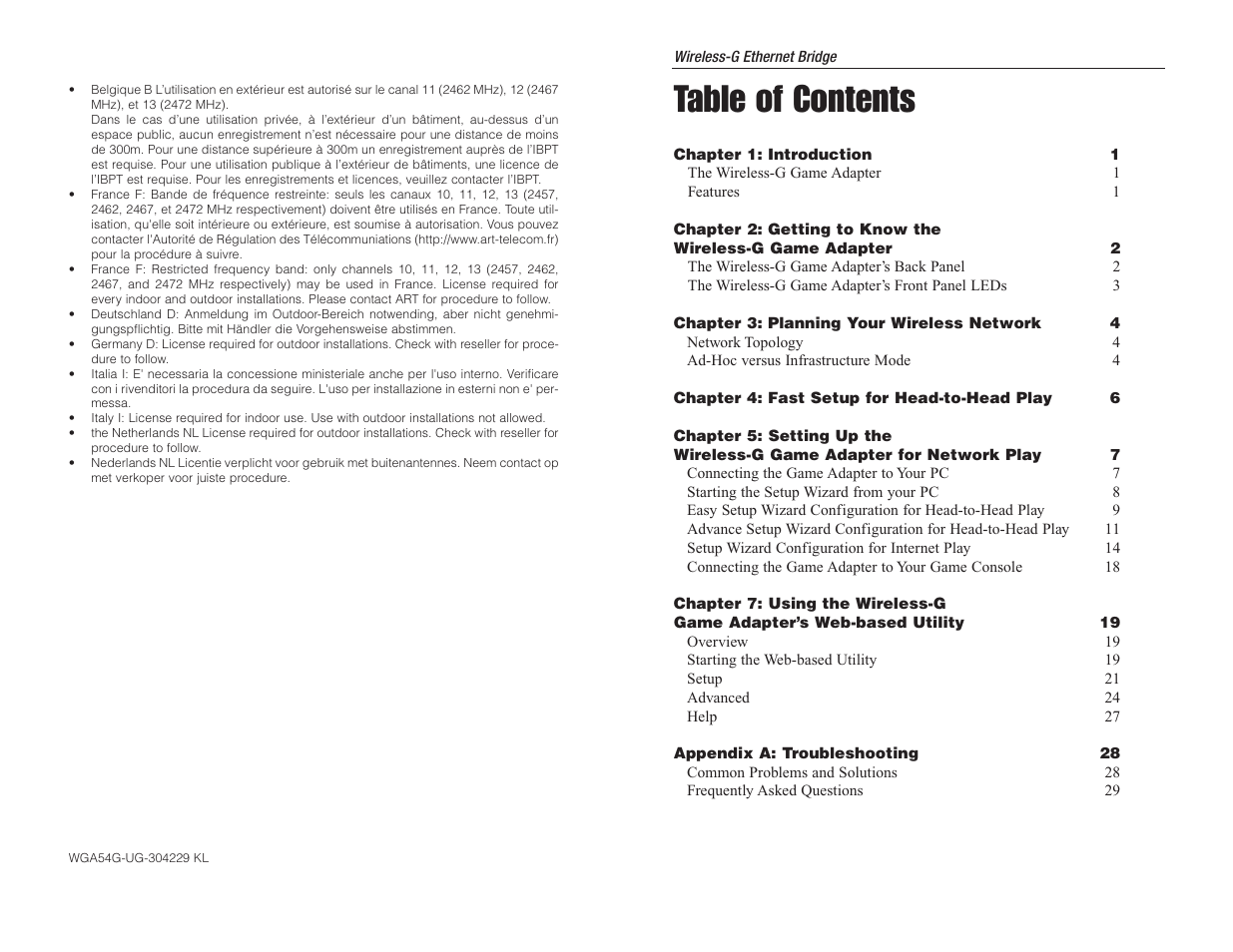 Green House WGA54G User Manual | Page 3 / 23