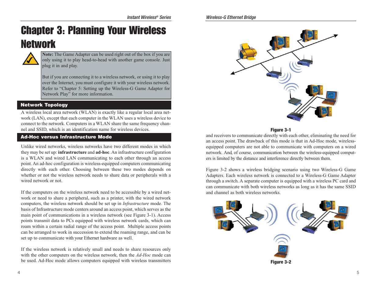 Chapter 3: planning your wireless network | Green House WGA54G User Manual | Page 6 / 23