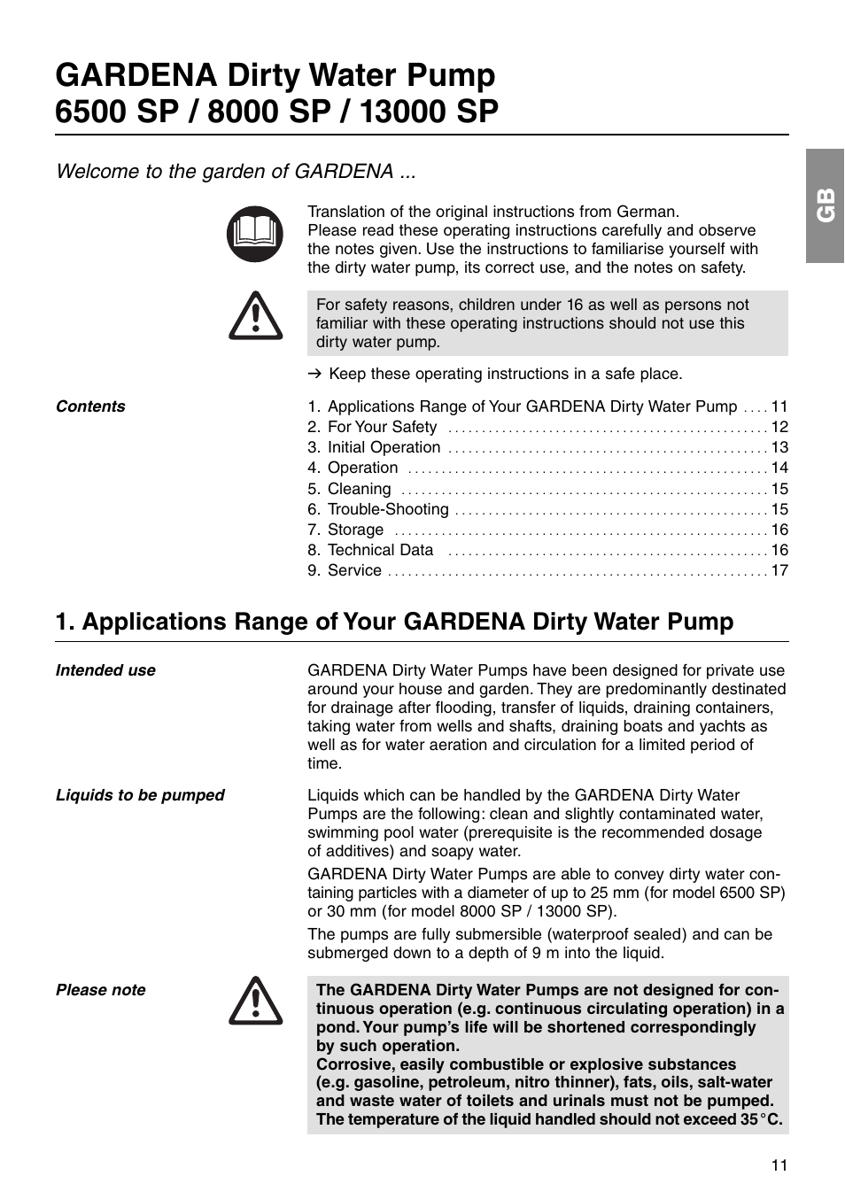 Welcome to the garden of gardena | Gardena 8000S SP User Manual | Page 2 / 10
