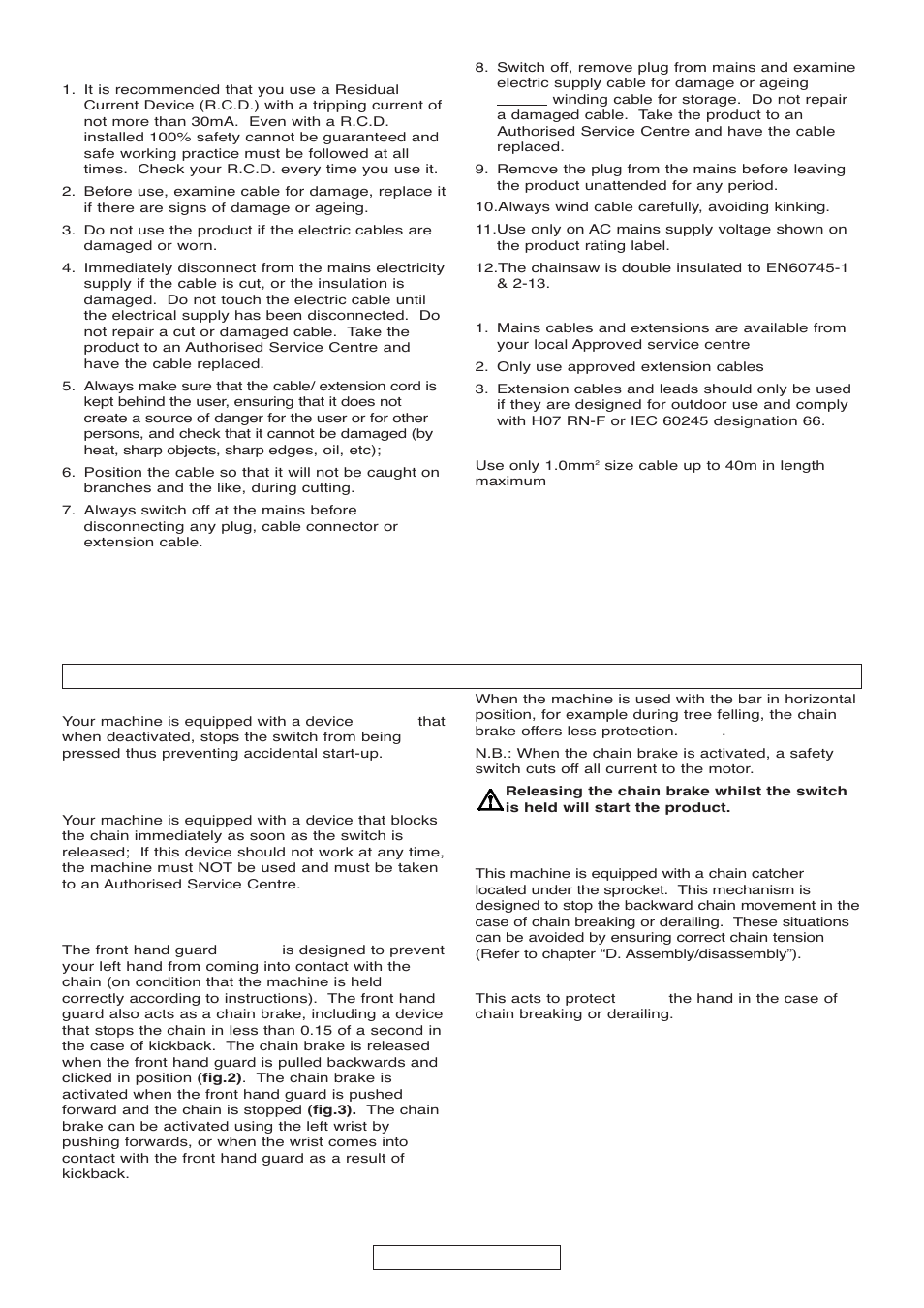 C. safety equipment description, English - 5 | Gardena EN61000-3-2 User Manual | Page 15 / 21