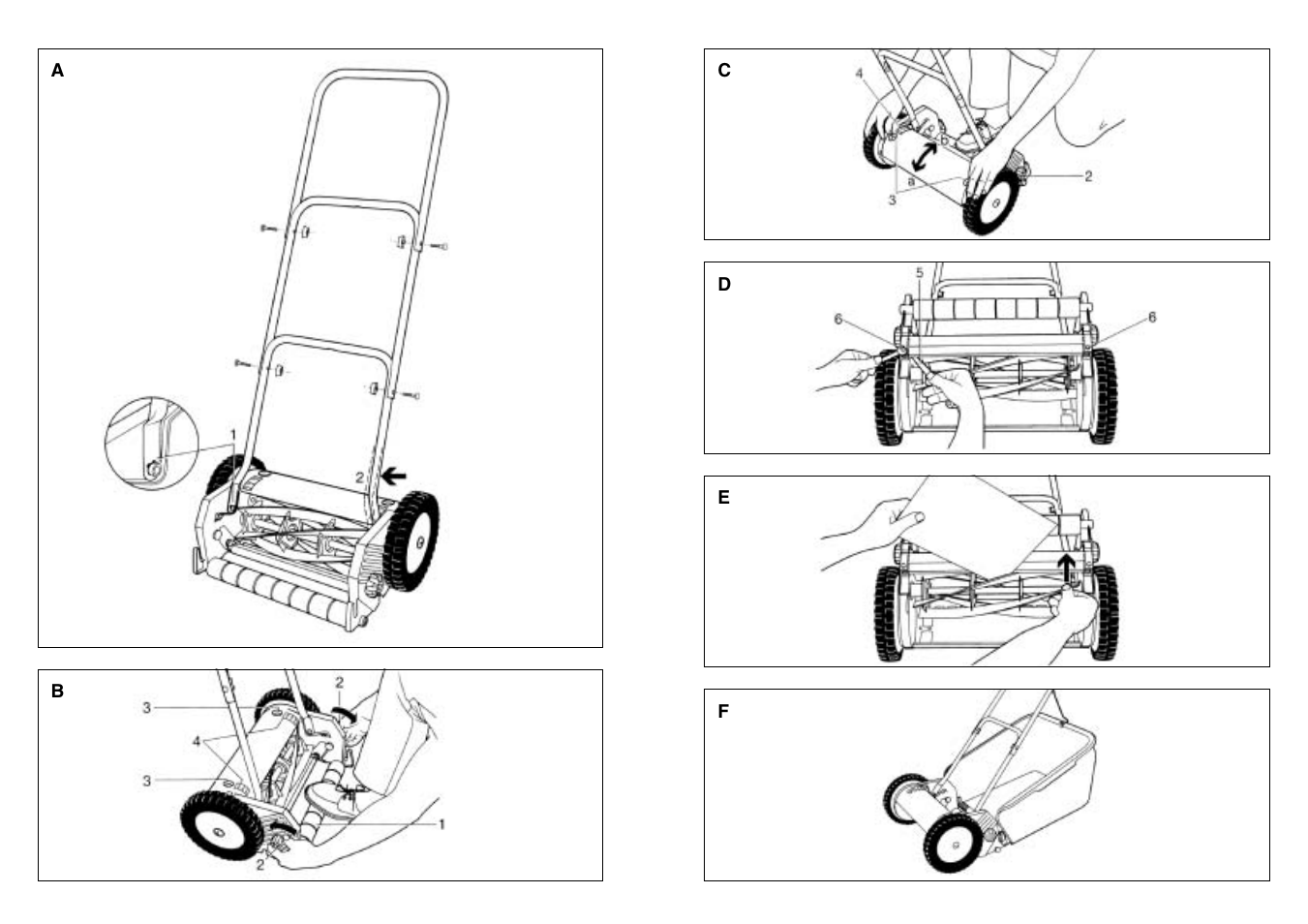 Gardena Hand Lawn Mower 370 SM User Manual | Page 2 / 6