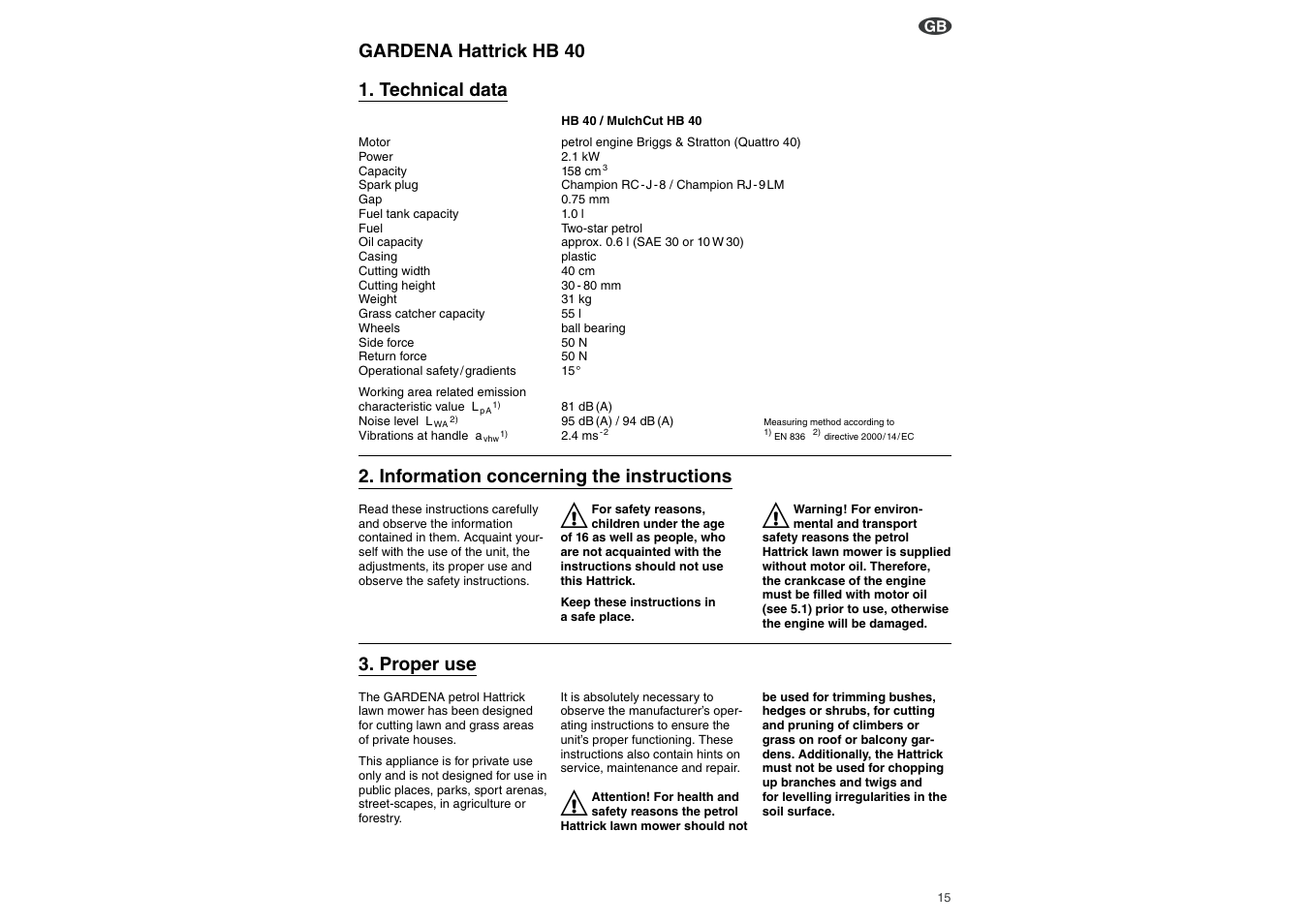 Gardena HB 40 User Manual | Page 4 / 10