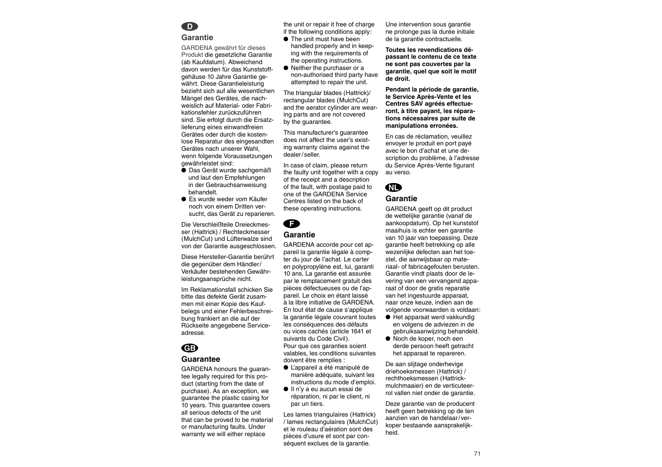 Gardena HB 40 User Manual | Page 9 / 10