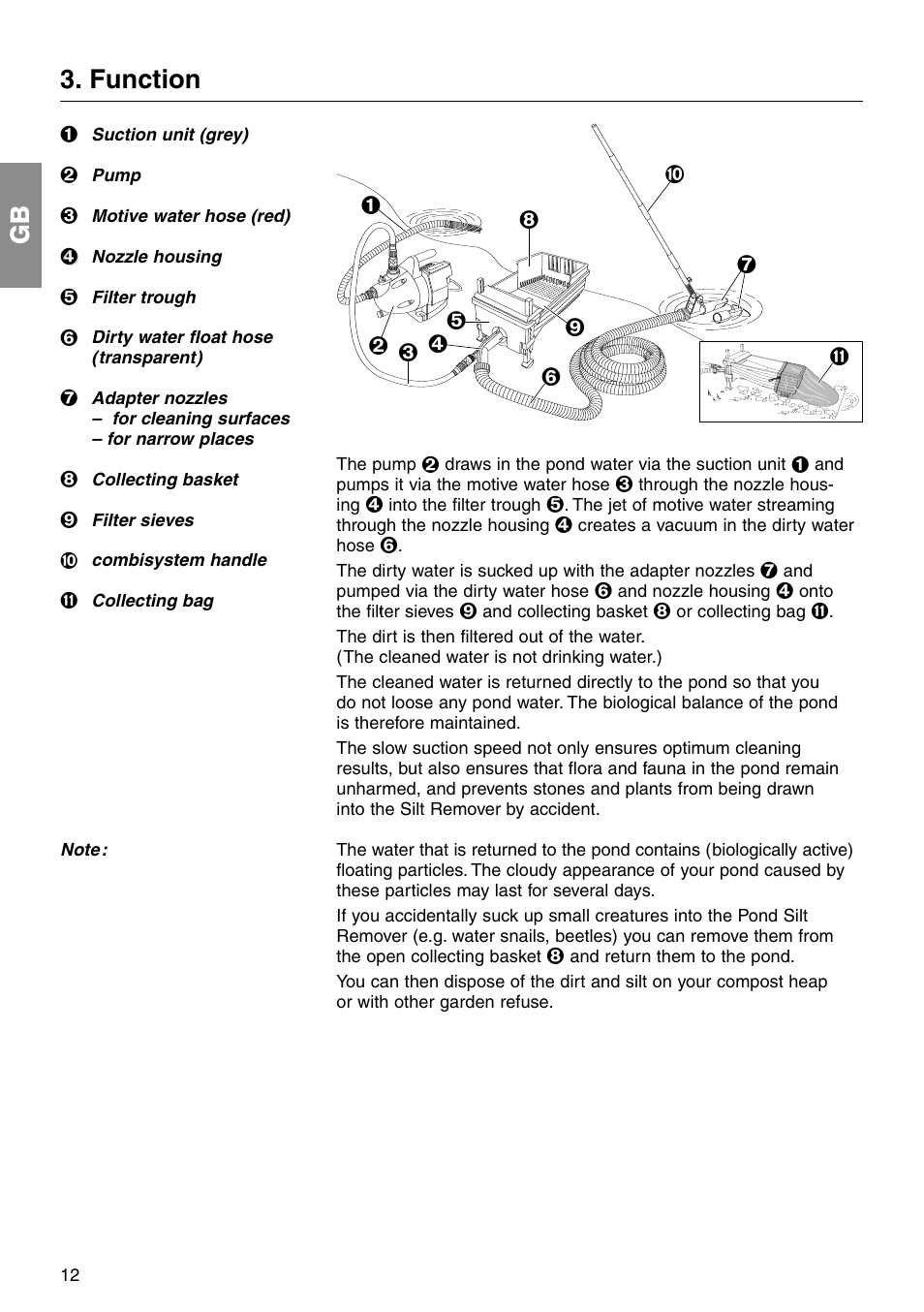 Function | Gardena 7940 User Manual | Page 3 / 10