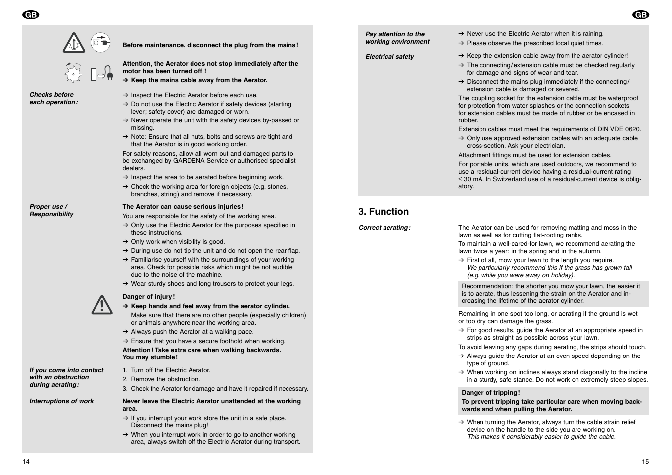 Gardena EVC 1000/30 User Manual | Page 3 / 7