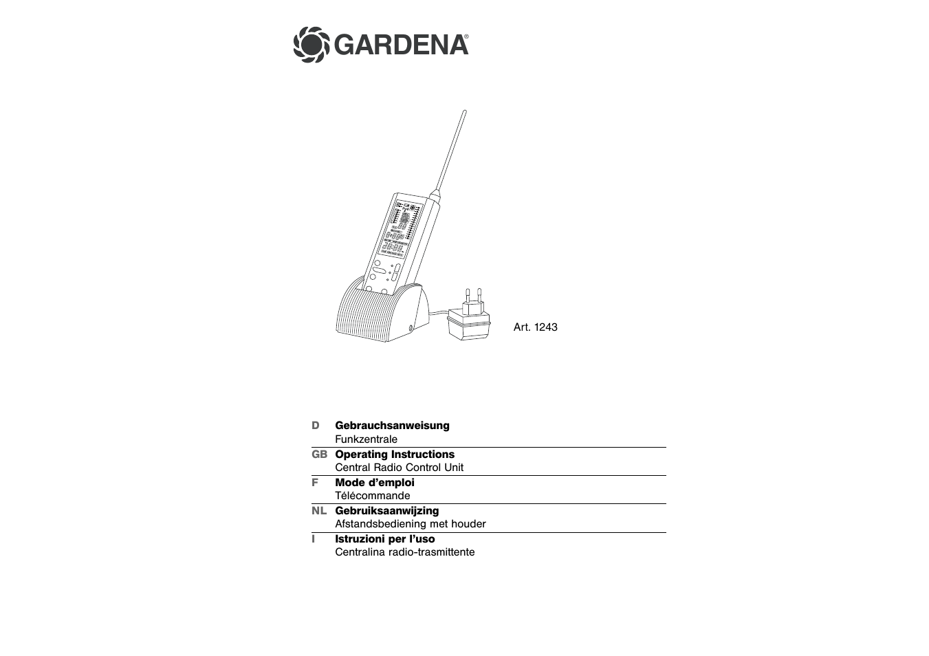 Gardena 1243 User Manual | 12 pages