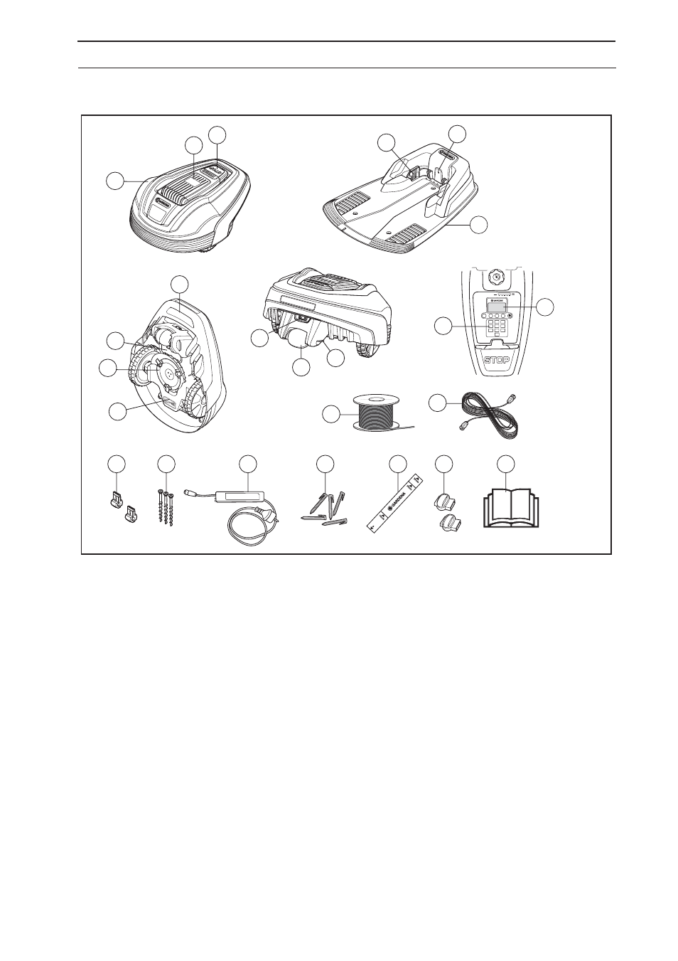 Presentation, 1 what’s what | Gardena Robitc Lawn Mower R40Li User Manual | Page 11 / 70