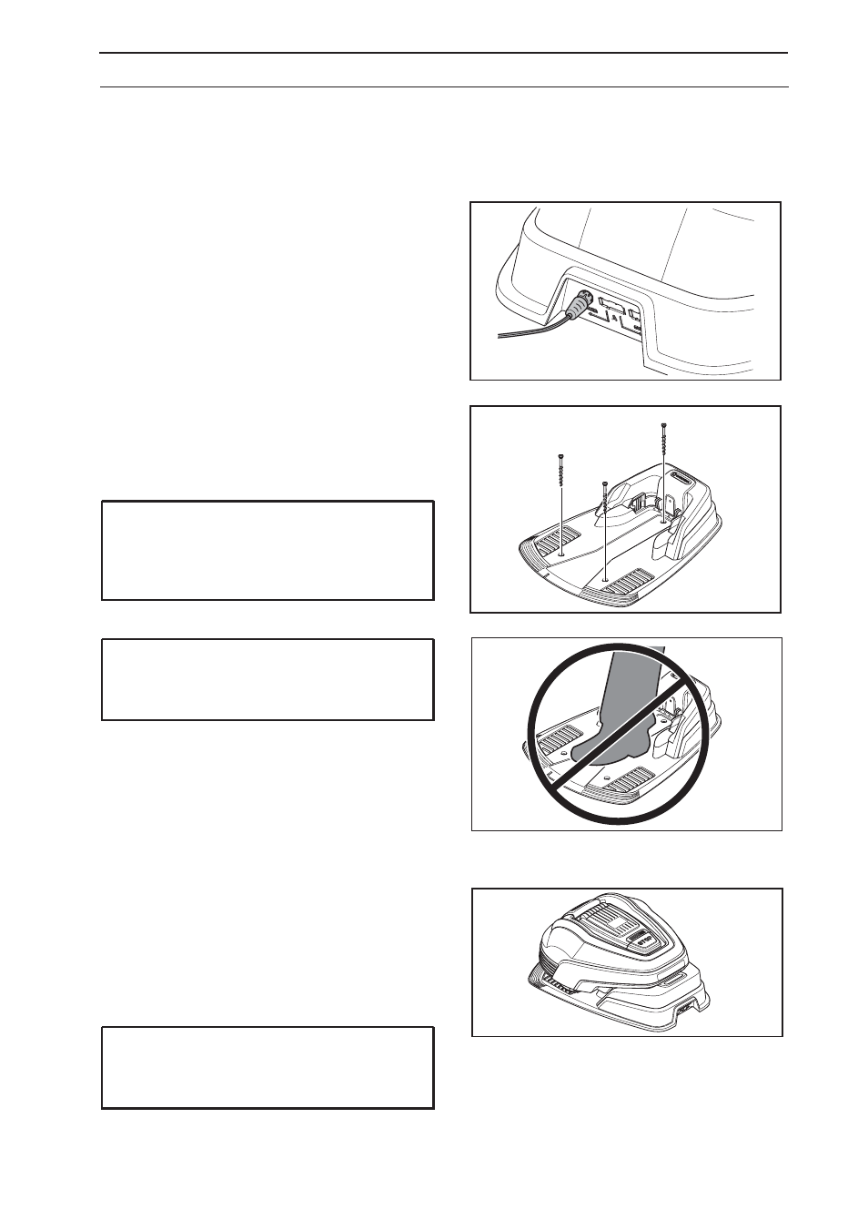 Installation, 3 charging the battery | Gardena Robitc Lawn Mower R40Li User Manual | Page 19 / 70
