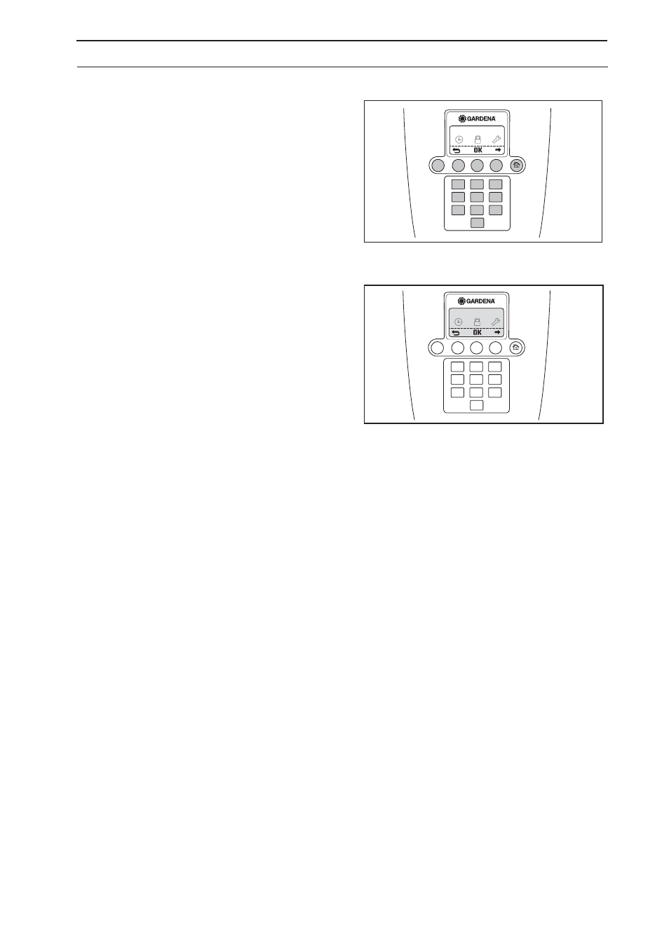 Control panel, 1 operation selection | Gardena Robitc Lawn Mower R40Li User Manual | Page 37 / 70