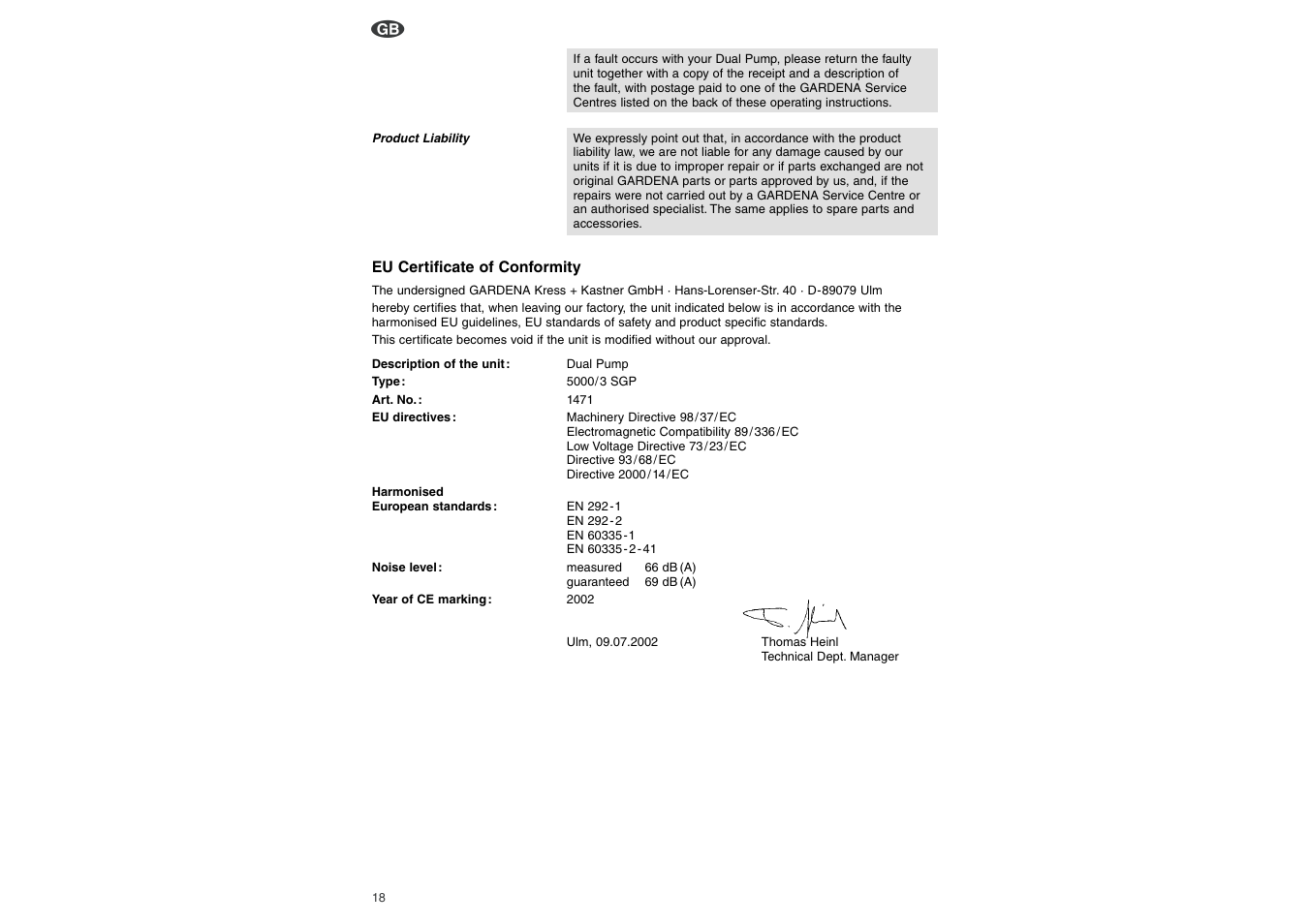 Gardena Gardna 1471 User Manual | Page 6 / 7