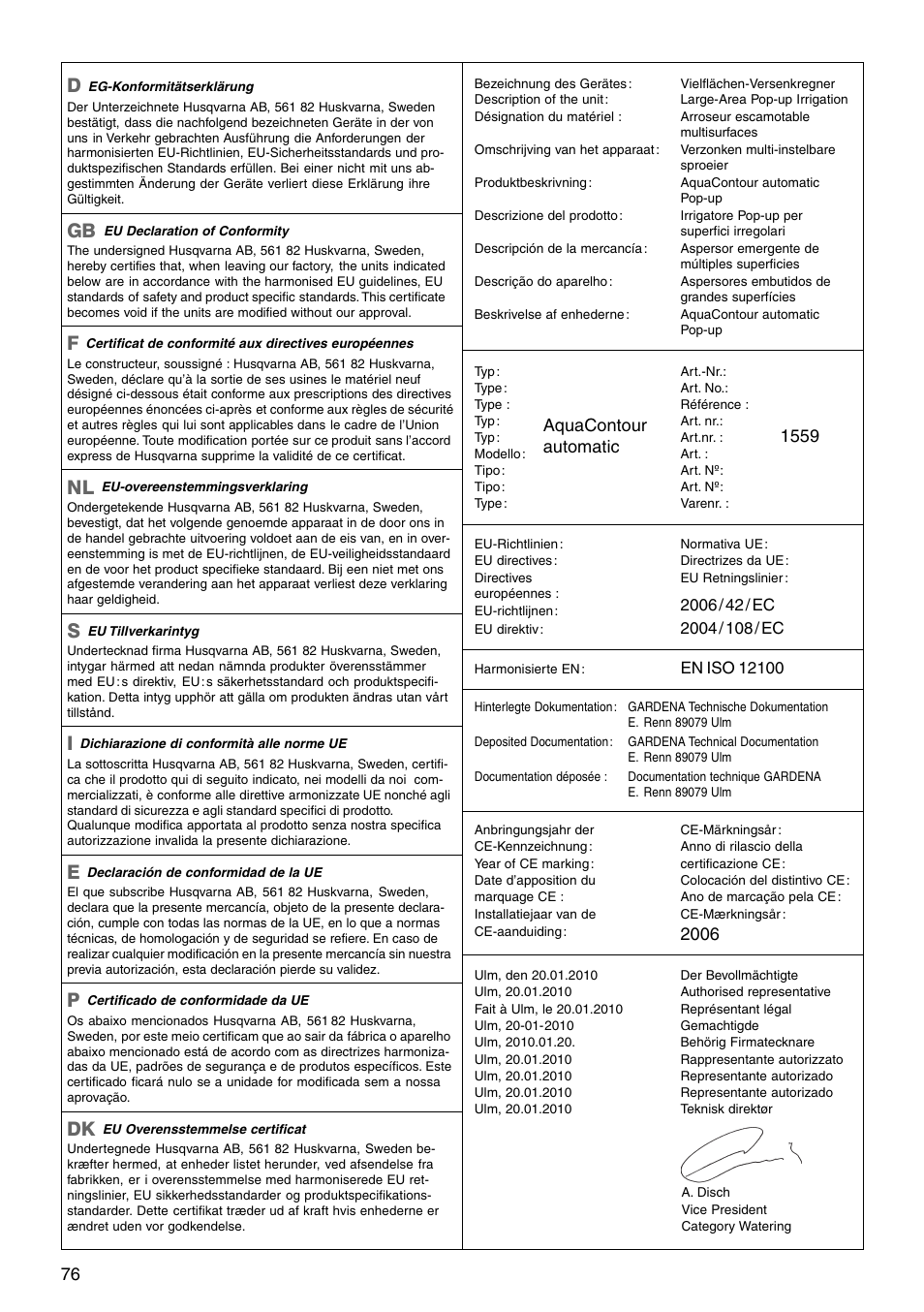Aquacontour, Automatic | Gardena Aqua Contour Automatic Art. 1559 User Manual | Page 11 / 12