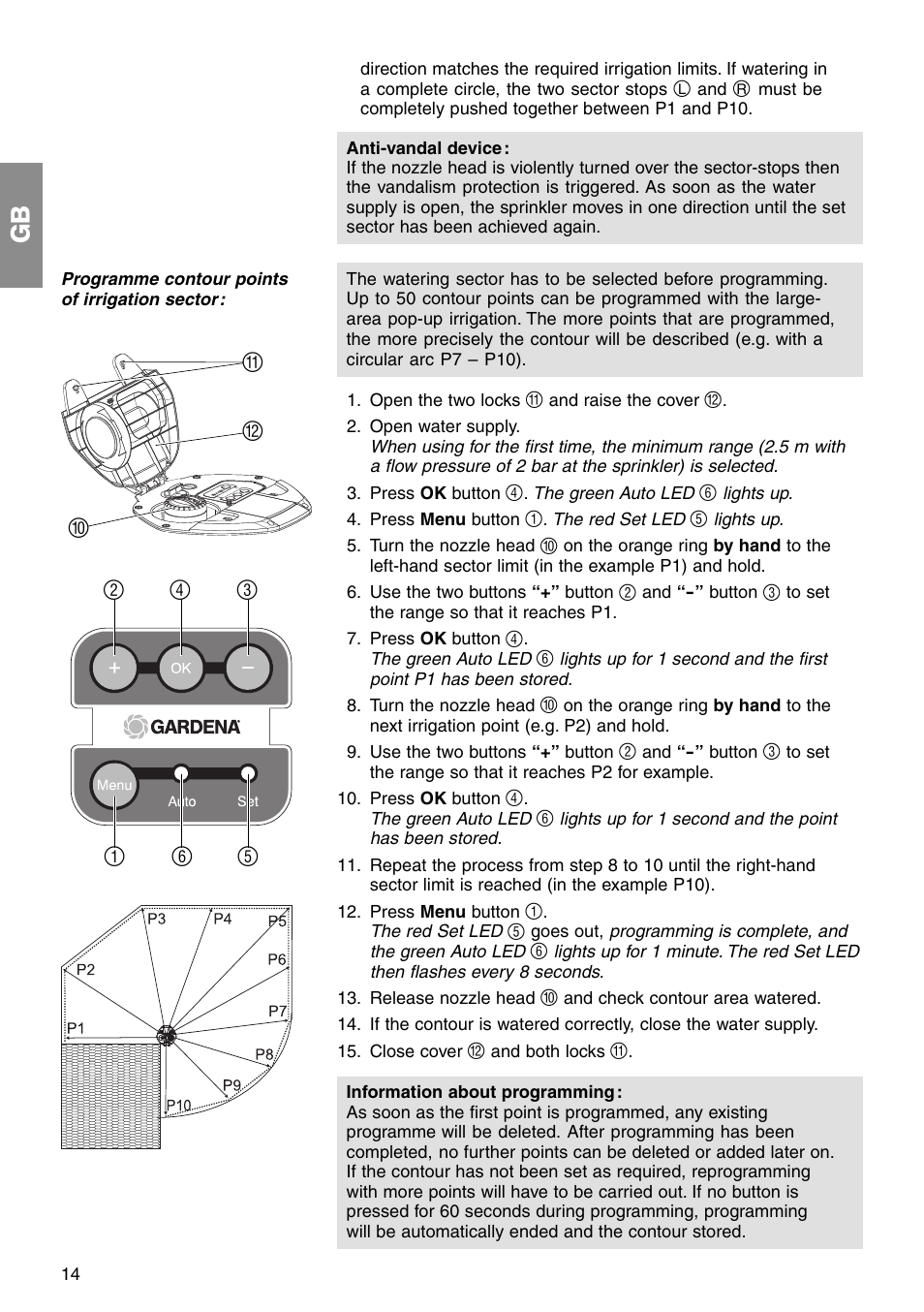 Gardena Aqua Contour Automatic Art. 1559 User Manual | Page 5 / 12