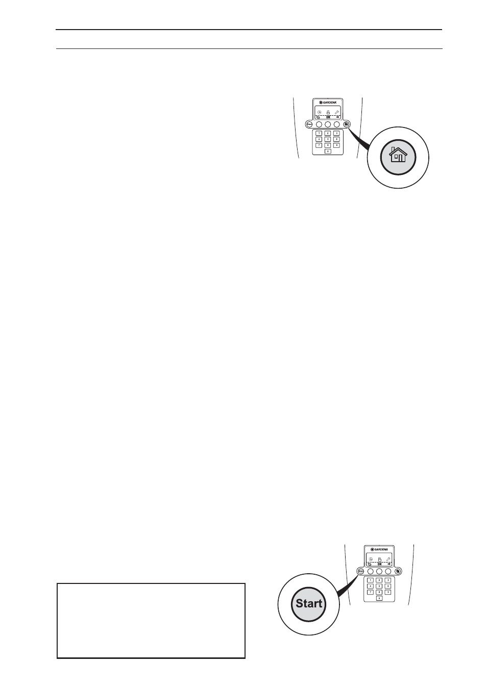 Control panel, 1 operation selection | Gardena Robotic Lawnmower R40Li User Manual | Page 39 / 76
