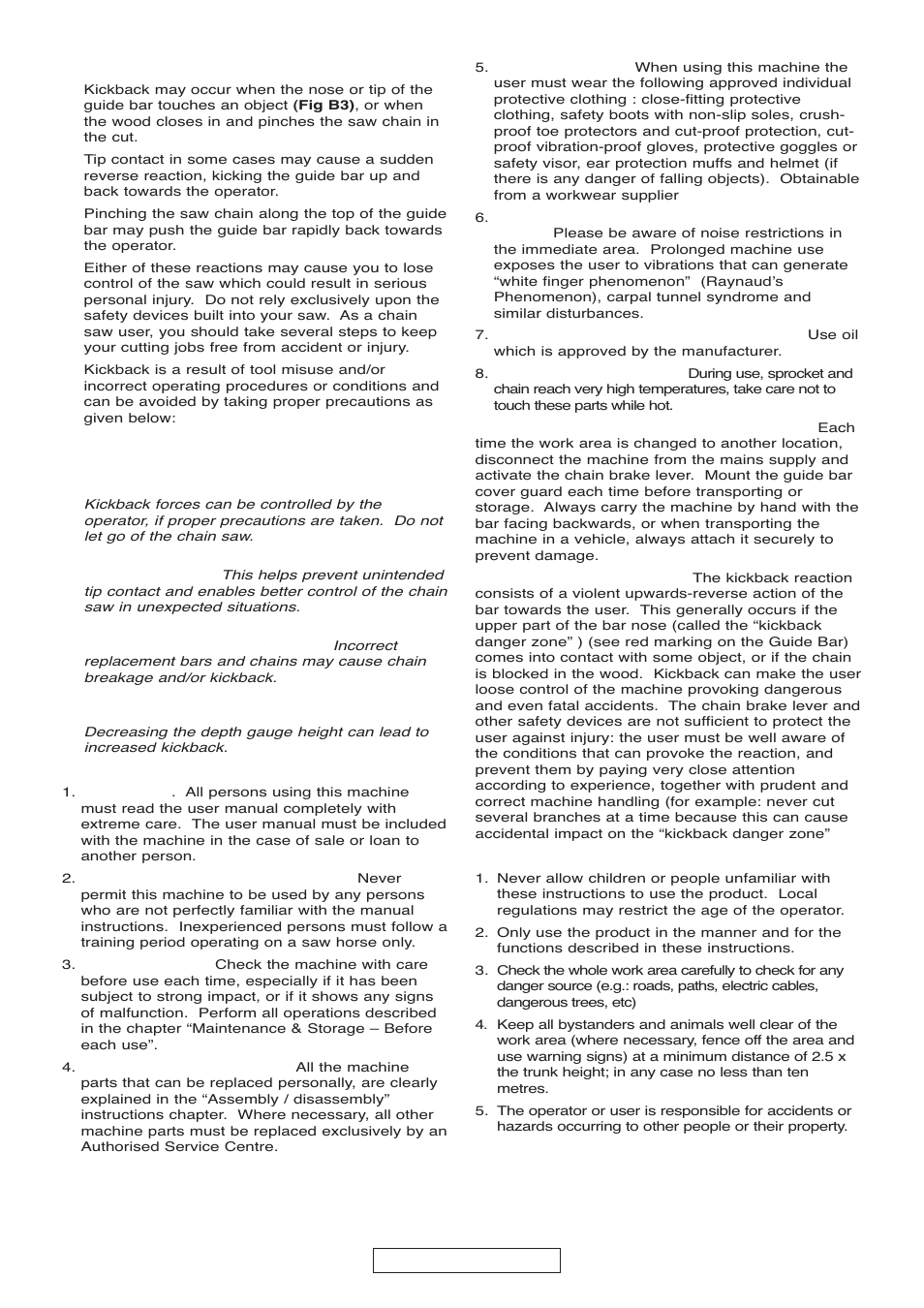 English - 4 | Gardena Electric Chainsaw CSI4020-X User Manual | Page 14 / 21