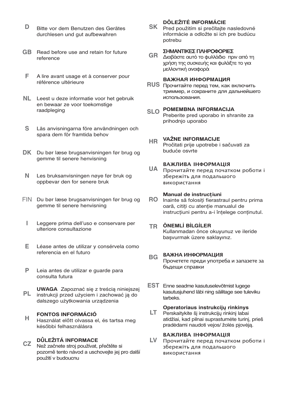 Gardena Electric Chainsaw CSI4020-X User Manual | Page 2 / 21