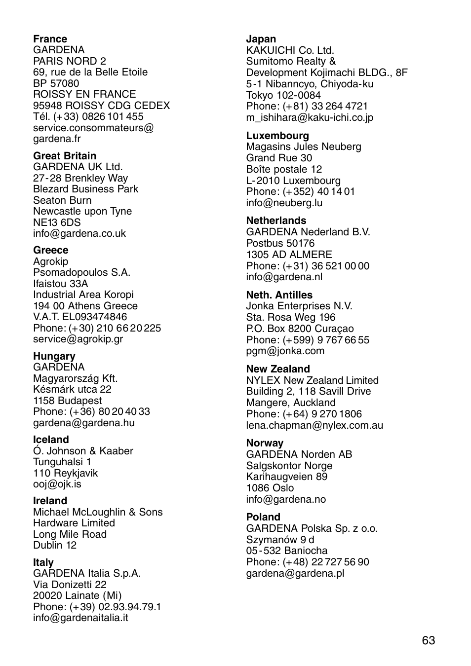 Gardena accu-system V12 RL 10 User Manual | Page 10 / 11