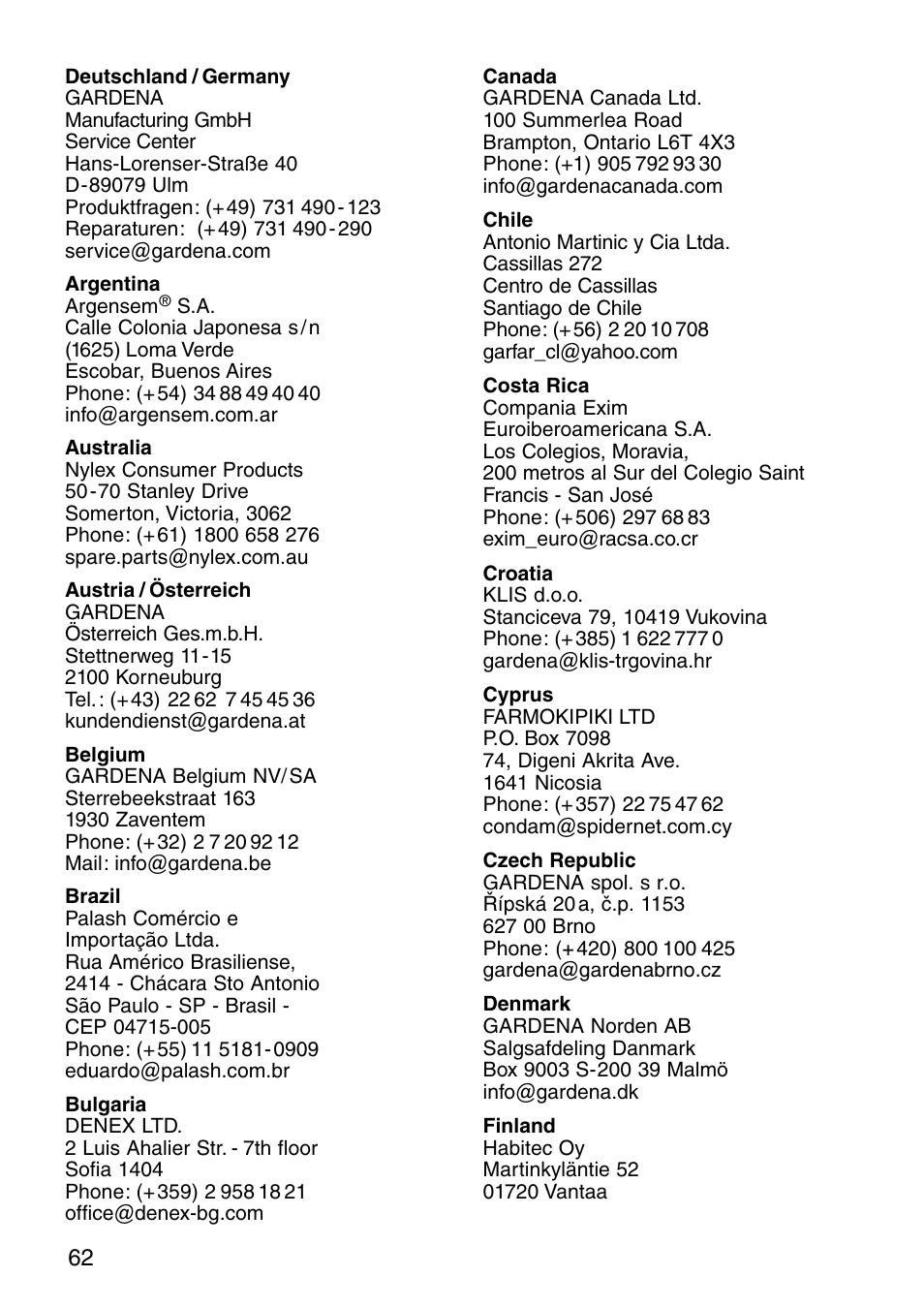 Gardena accu-system V12 RL 10 User Manual | Page 9 / 11