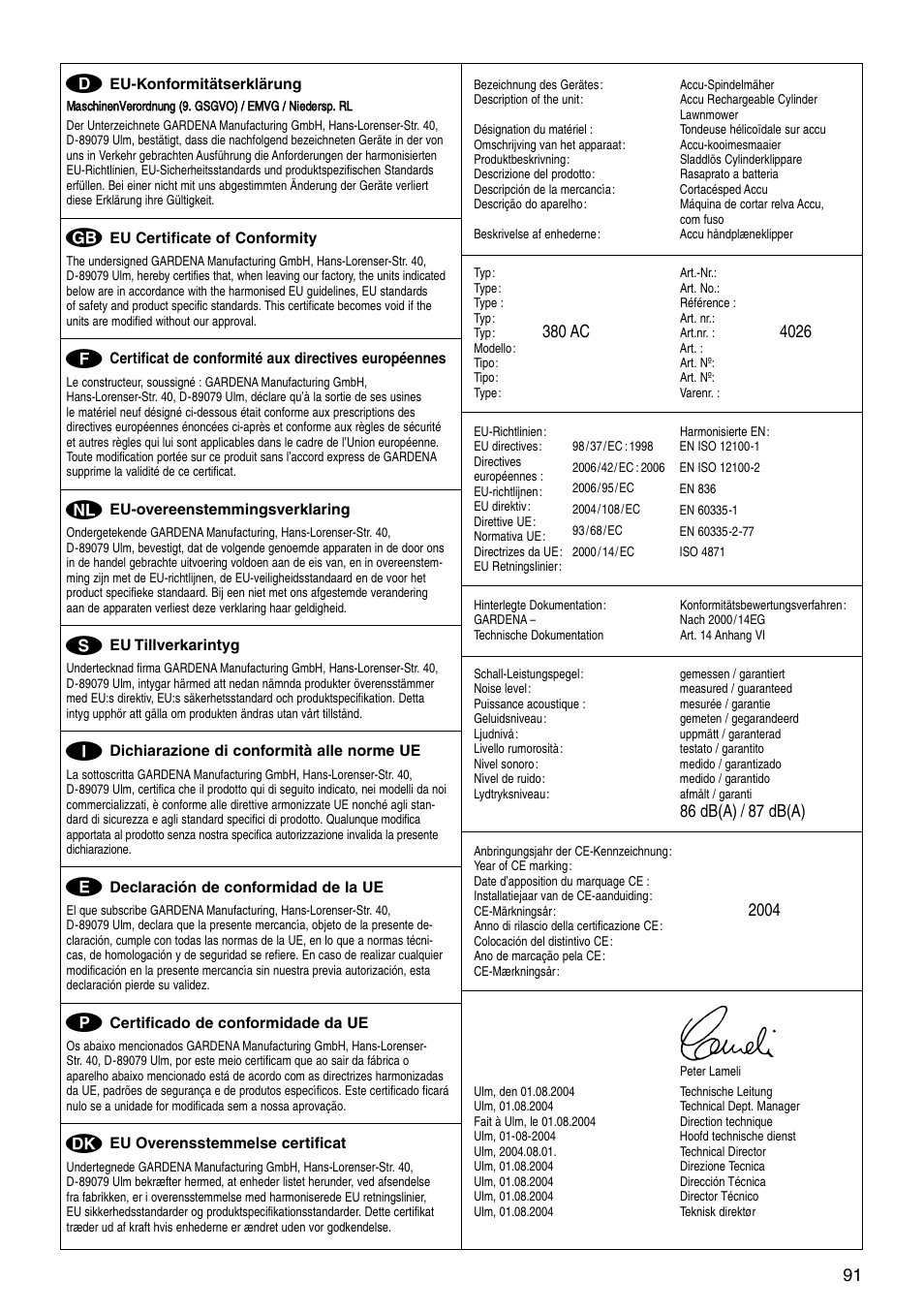 Gardena ART 4026 380 AC User Manual | Page 12 / 13