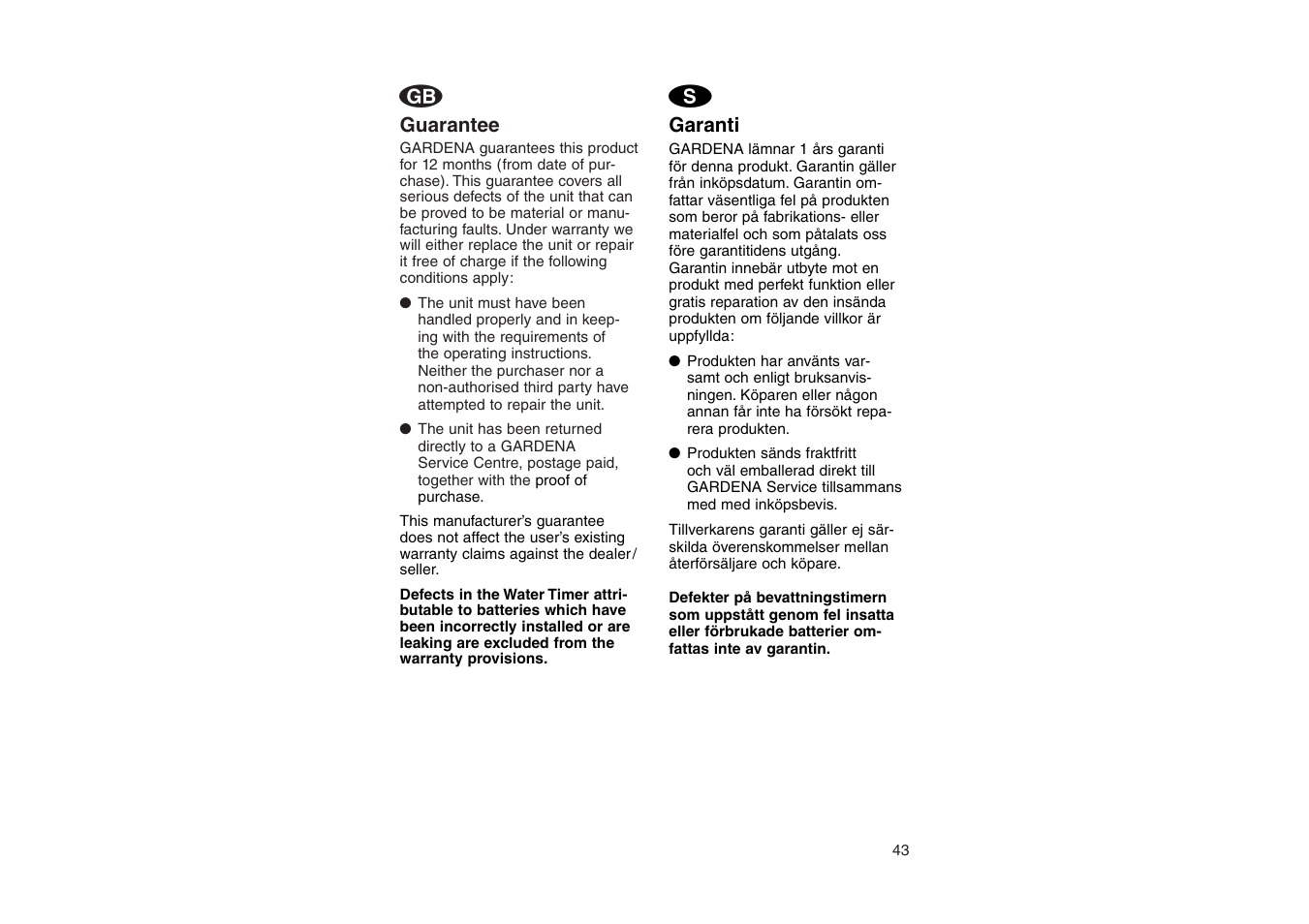Gardena Water Timer Electronic T14 User Manual | Page 7 / 8